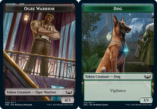 Ogre Warrior Token // Dog Token - Foil