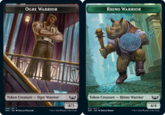 Ogre Warrior Token // Rhino Warrior Token - Foil