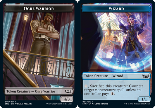 Ogre Warrior Token // Wizard Token - Foil