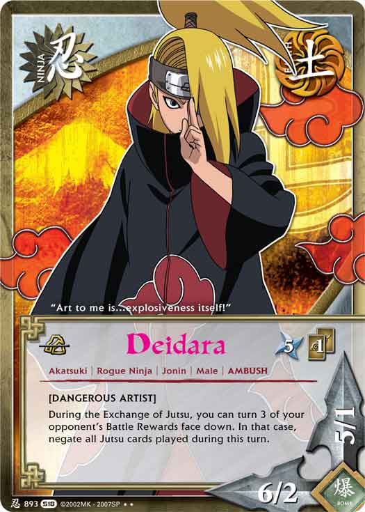 Deidara - N-893 - Rare - 1st Edition