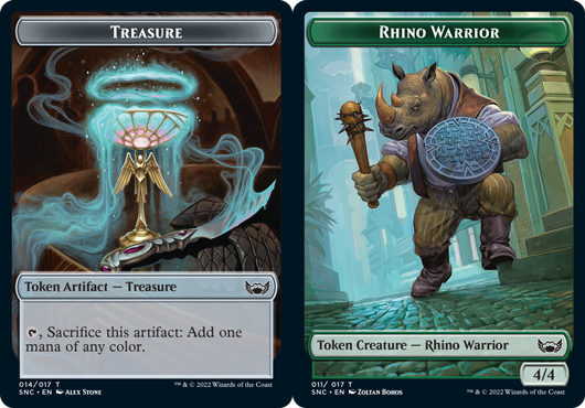 Treasure Token (014) // Rhino Warrior Token - Foil