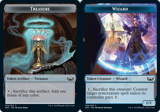 Treasure Token (014) // Wizard Token - Foil
