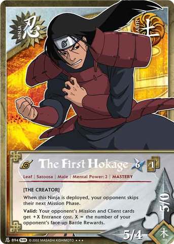 The First Hokage - N-894 - Super Rare - 1st Edition - Foil
