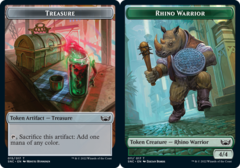 Token - Rhino Warrior // Treasure (015) - Foil