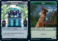 Token - Dog // Treasure (016) - Foil