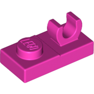Plate 1X2 W. Vertical Grip - Bright Purple