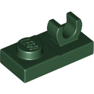 Plate 1X2 W. Vertical Grip - Earth Green