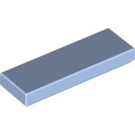 Flat Tile 1X3 - Light Royal Blue