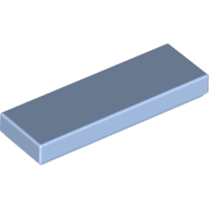 Flat Tile 1X3 - Light Royal Blue