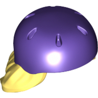 Mini Wig W/ Helmet, No. 3 - Cool Yellow