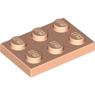 Plate 2X3 - Light Nougat