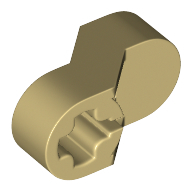 Plastic Motor, Crank - Brick Yellow
