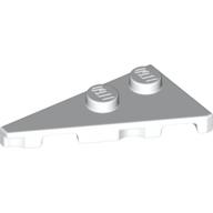 Left Plate 2X4, Deg. 27 - White