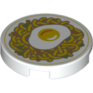 Flat Tile 2X2, Round, No. 1219 - White