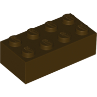 Brick 2X4 - Dark Brown