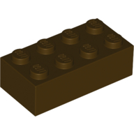 Brick 2X4 - Dark Brown