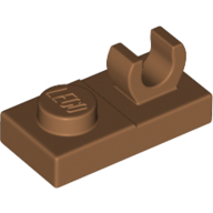 Plate 1X2 W. Vertical Grip - Medium Nougat