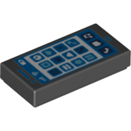 Flat Tile 1X2, No. 308 - Black