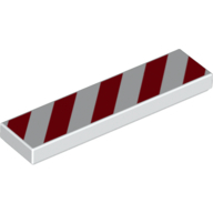 Flat Tile 1X4, No. 157 - White