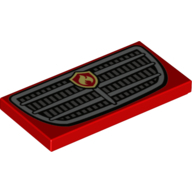 Flat Tile 2X4, No. 234 - Bright Red