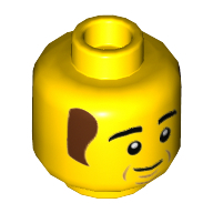 Mini Head, No. 3376 - Bright Yellow