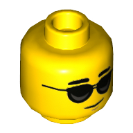 Mini Head, No. 3378 - Bright Yellow