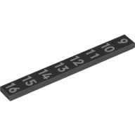 Flat Tile 1X8, No. 86 - Black