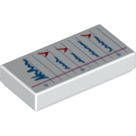 Flat Tile 1X2, No. 304 - White