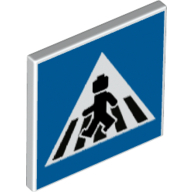 Four-Sided Sign W/ Snap, No. 6 - White