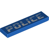 Flat Tile 1X4, No. 162 - Bright Blue