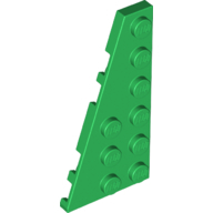 Left Plate 3X6 W Angle - Dark Green
