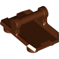 Plate 2X3 W/ Hor. 3,2 Shaft - Reddish Brown
