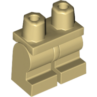 Mini Leg Part, No. 2 - Brick Yellow