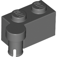 Hinge 1X2 Upper Part - Dark Stone Grey