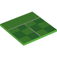 Flat Tile 6X6, No. 7 - Bright Green