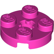 Plate 2X2 Round - Bright Purple