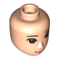 Mini Doll, Head, No. 245 - Light Nougat