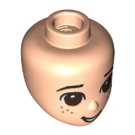 Mini Doll, Head, No. 243 - Light Nougat