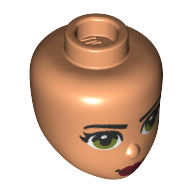 Mini Doll, Head, No. 237 - Nougat