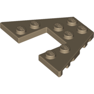 Plate 6X4 W/Angle - Sand Yellow