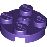 Plate 2X2 Round - Medium Lilac