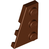 Left Plate 2X3 W/Angle - Reddish Brown