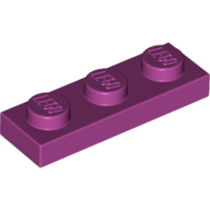 Plate 1X3 - Bright Reddish Violet