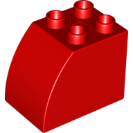 Brick 2X3X2 Outside Bow - Bright Red
