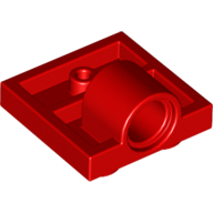 Plate 2X2 + One Hule Minuscule4,8 - Bright Red
