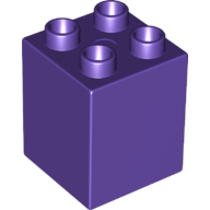 Duplo Brick 2X2X2 - Medium Lilac