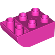 Brick 2X3 W. Inv. Bow - Bright Purple