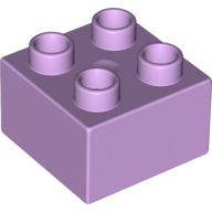 Duplo Brick 2X2 - Lavender