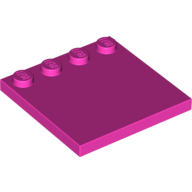 Plate 4X4 W. 4 Knobs - Bright Purple