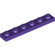 Plate 1X6 - Medium Lilac